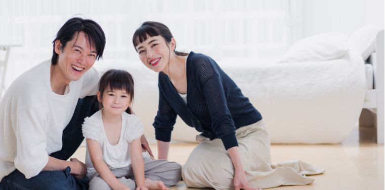 安心と安全を大切にする家族イメージ