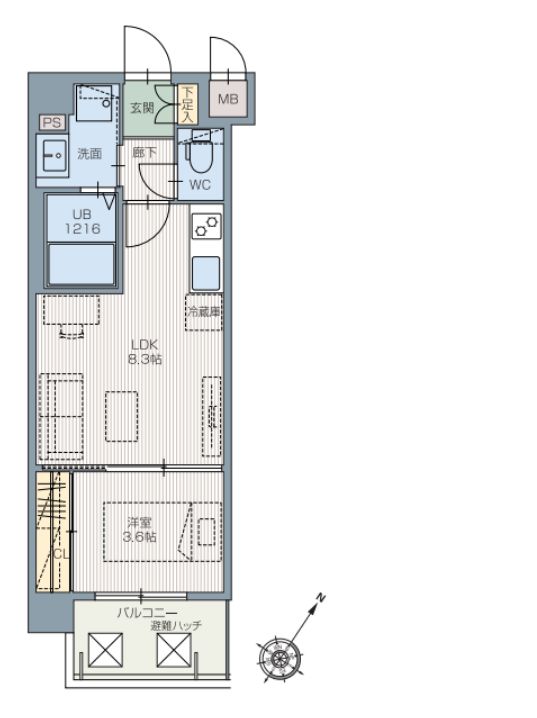 Aタイプの間取り図