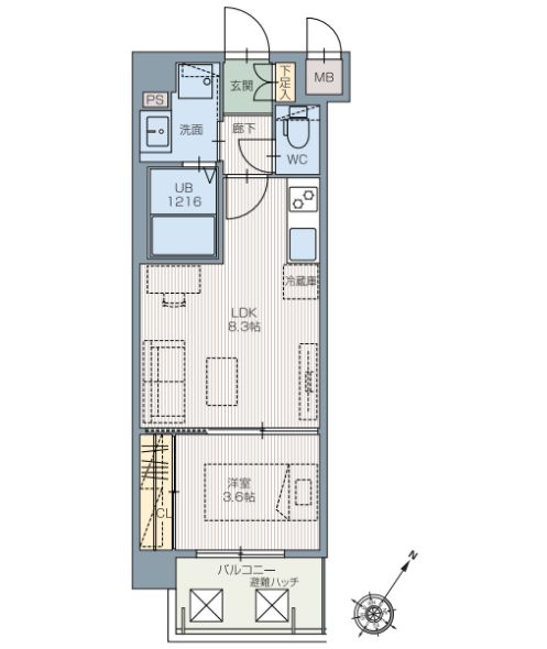 Aタイプの間取り図