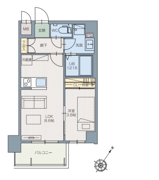 Bタイプの間取り図